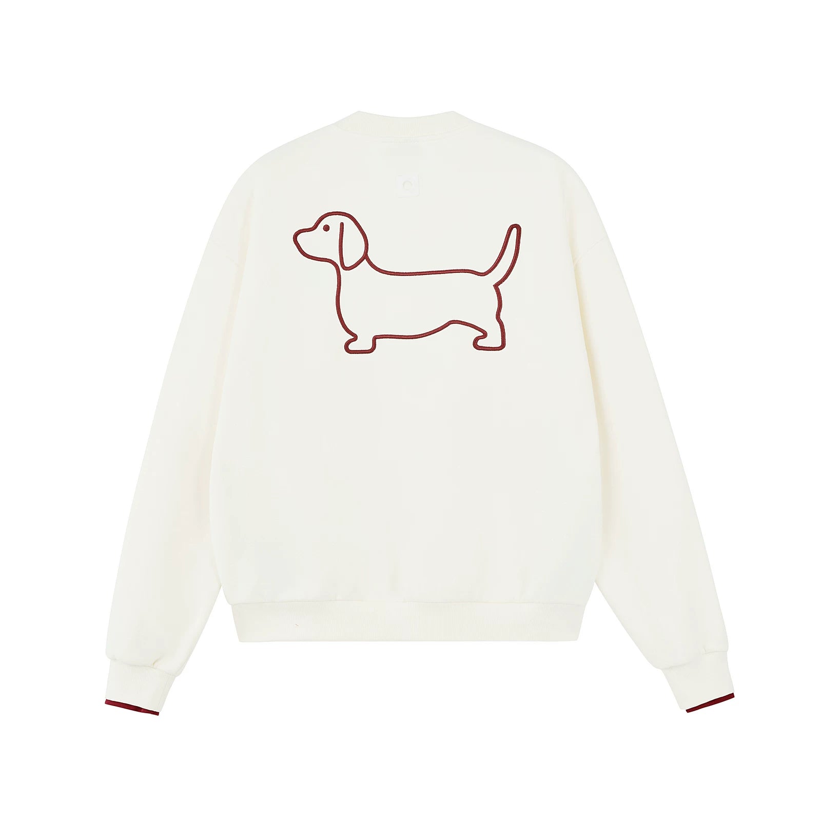 Embroidered Dachshund Crewneck Sweatshirt