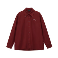 Lyocell Cotton Embroidered Button-Down Shirt