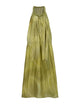 Abstract Print Halter Maxi Dress