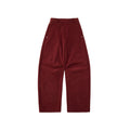 Curved Silhouette Corduroy Trousers