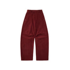 Curved Silhouette Corduroy Trousers