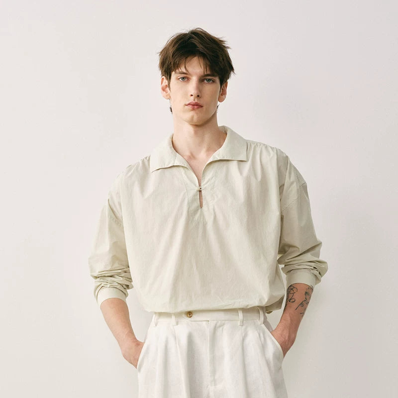 Cotton Poplin Poet Shirt