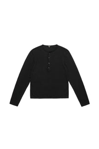 Cashmere Blend Henley Knit Sweater