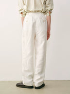 Linen Double Pleated Trousers