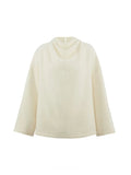 Mohair Curved Sleeve Pullover