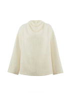 Mohair Curved Sleeve Pullover