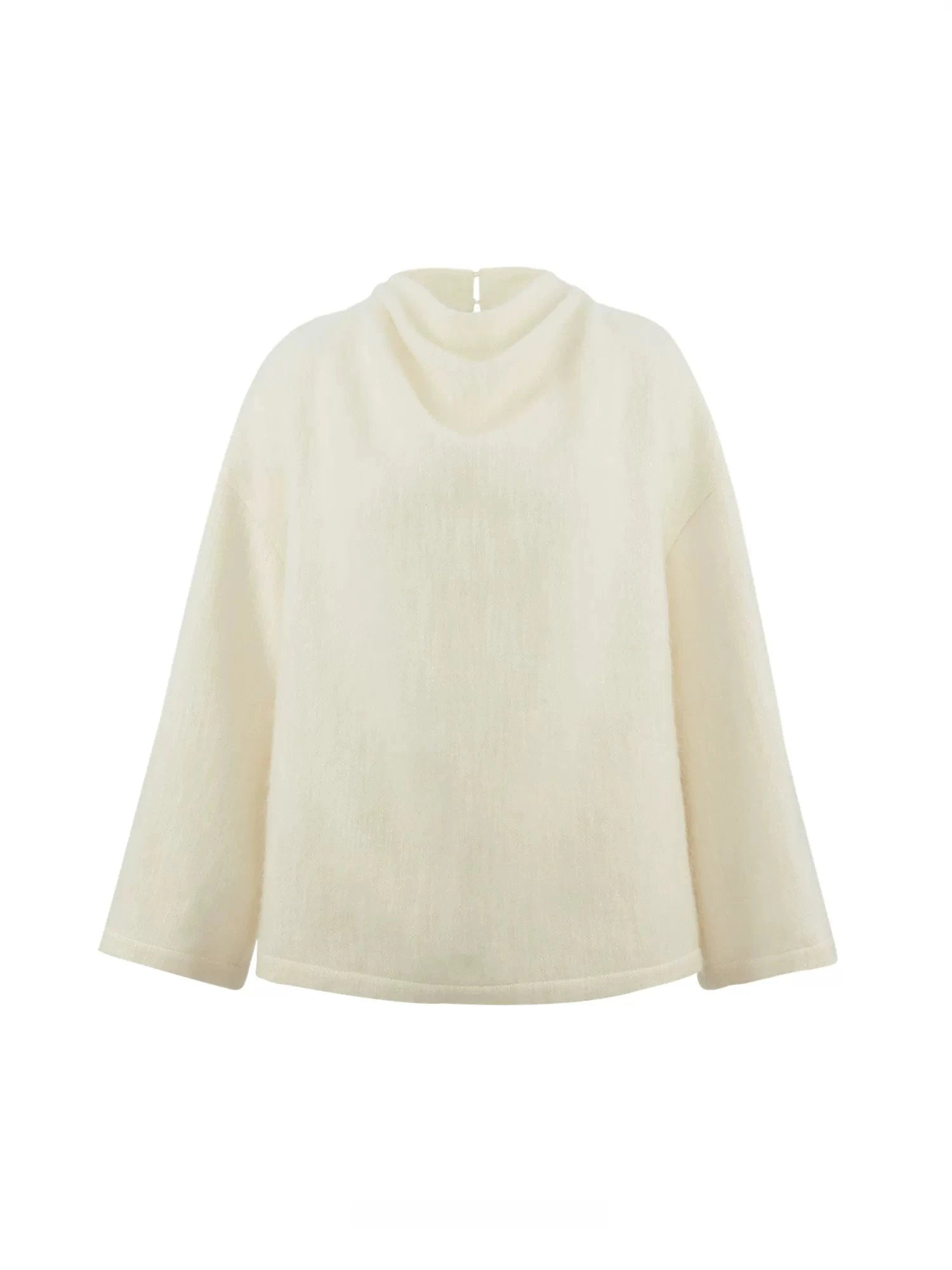 Mohair Curved Sleeve Pullover