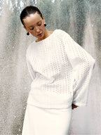 White Water-Soluble Lace Blouse