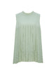 Mist Green Pleated Sleeveless Top