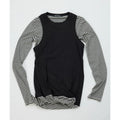 Color-Blocked Striped Layered Long-Sleeve Top