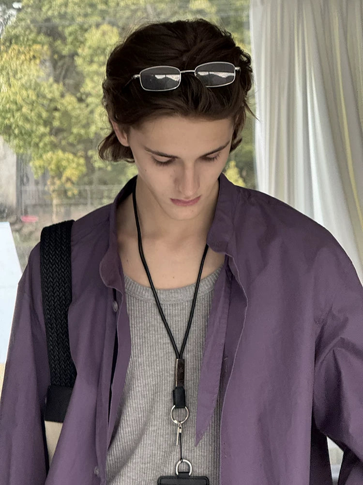 Oversized Cotton Button-Down Shirt