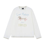 Graphic Print Cotton Crewneck Sweatshirt