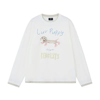 Graphic Print Cotton Crewneck Sweatshirt