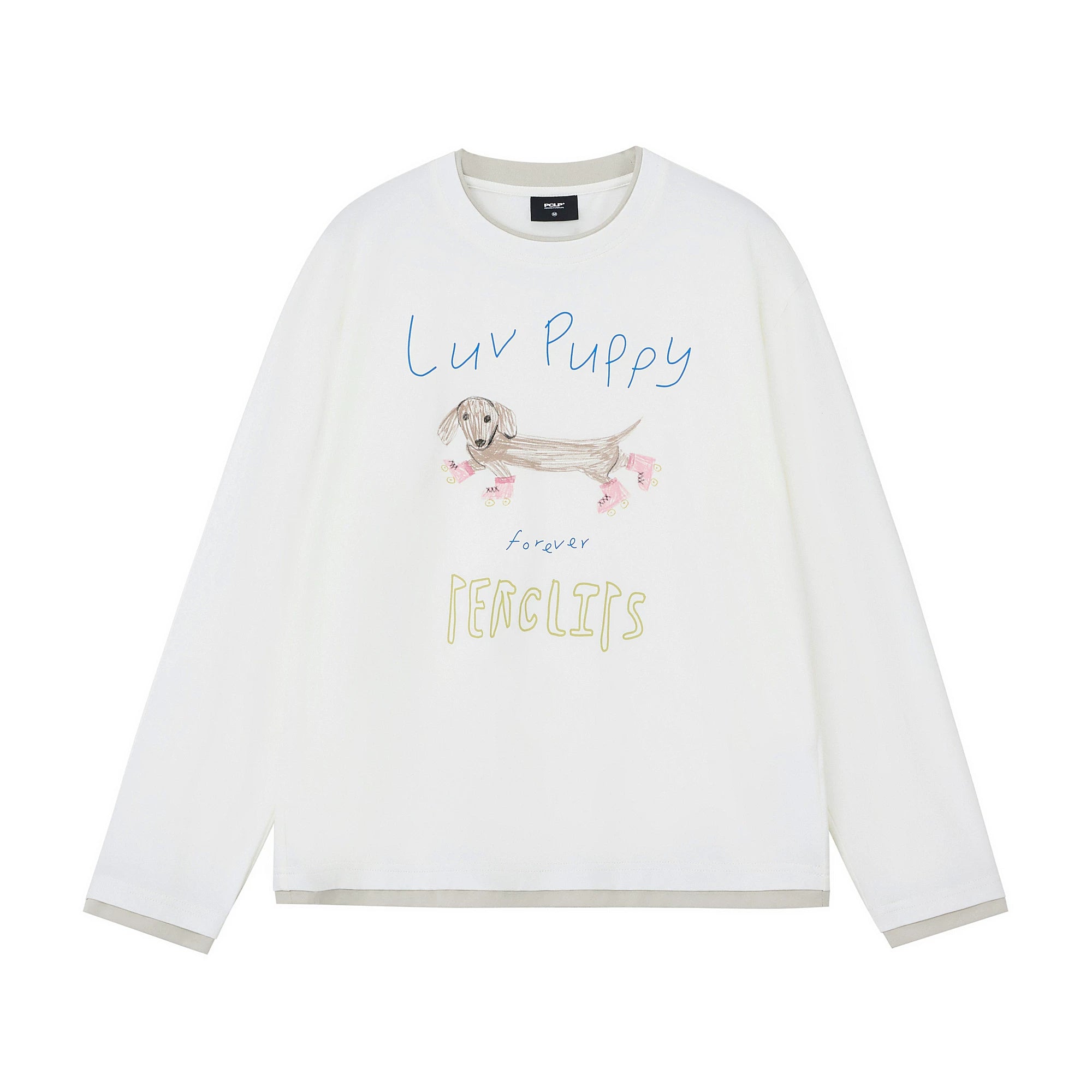 Graphic Print Cotton Crewneck Sweatshirt