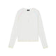 Contrast Stitch Henley Long-Sleeve Top