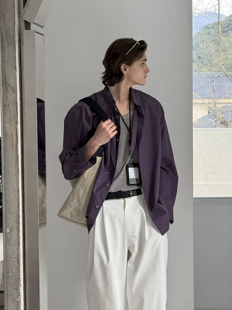 Oversized Cotton Button-Down Shirt