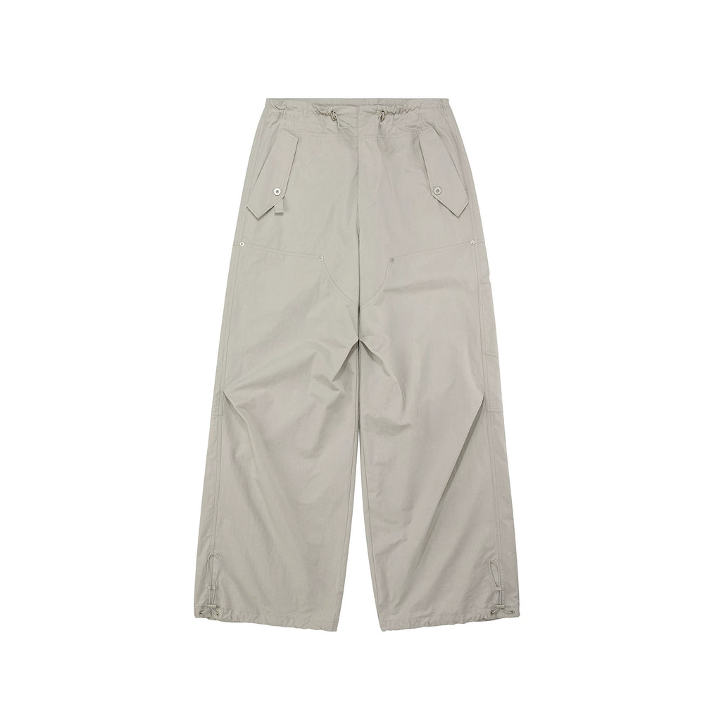 Sand-Washed Cotton Utility Cargo Pants