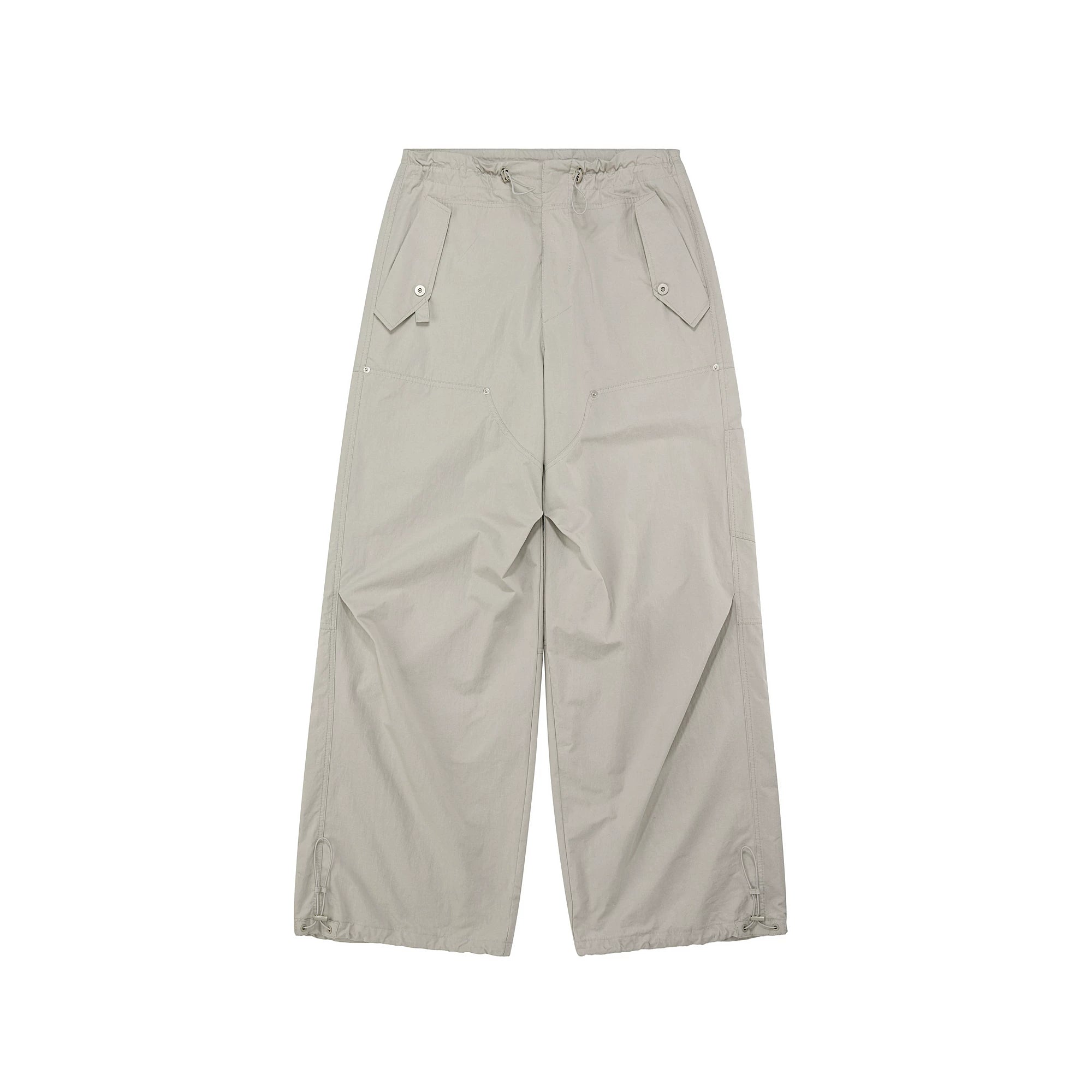 Sand-Washed Cotton Utility Cargo Pants