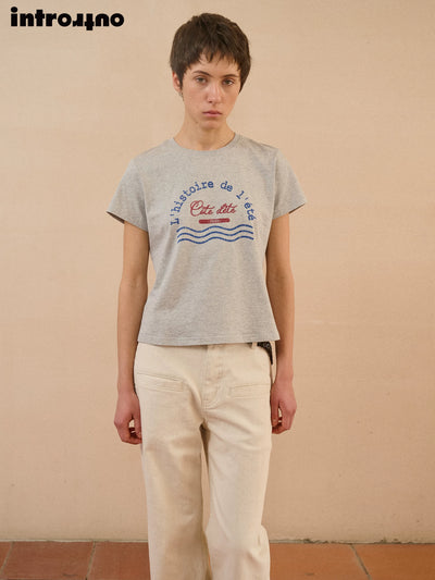 Vintage Graphic Cotton T-Shirt