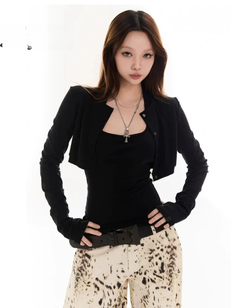 Cropped Bolero And Tank Two-Piece Set