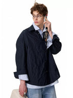 Textured Oversized Layered Shirt