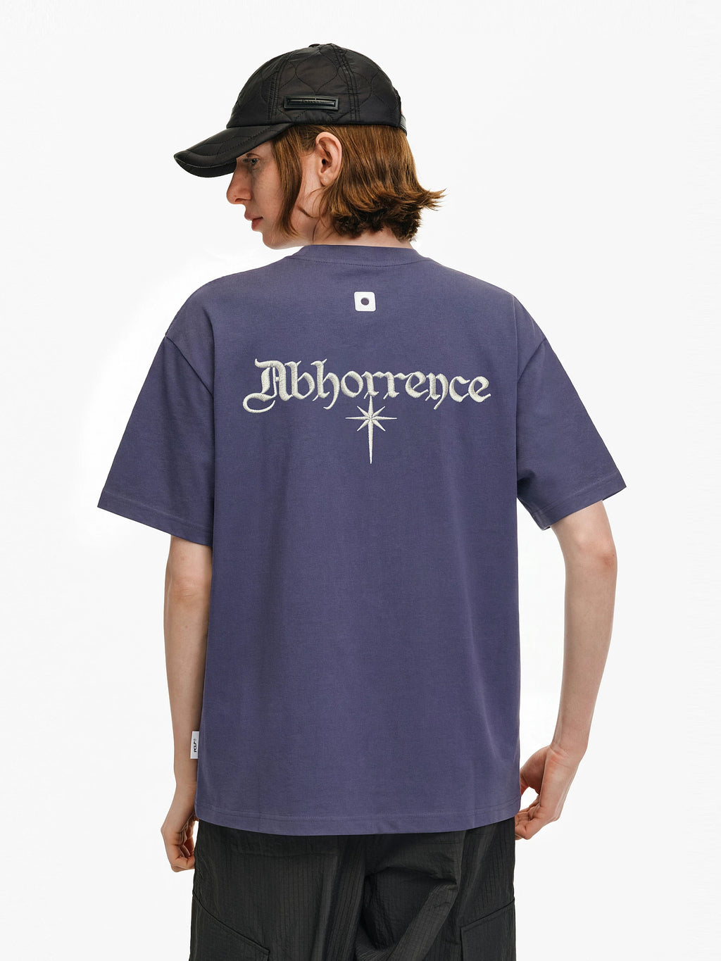 Embroidered Gothic Star Graphic T-Shirt