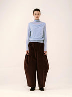 Off-White Wool Mock Neck Sweater