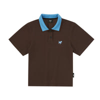 Contrast Collar Slim Polo Shirt