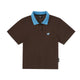 Contrast Collar Slim Polo Shirt