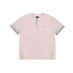 Contrast Trim Henley T-Shirt