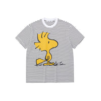 Peanuts Graphic Striped Cotton T-Shirt