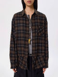 Yarn-Dyed Plaid Oversized Shirt