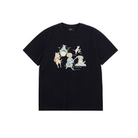 Graphic Print Cotton Crewneck T-Shirt
