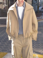 Oversized Zip-Up Utility Jacket