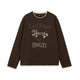 Graphic Print Cotton Crewneck Sweatshirt
