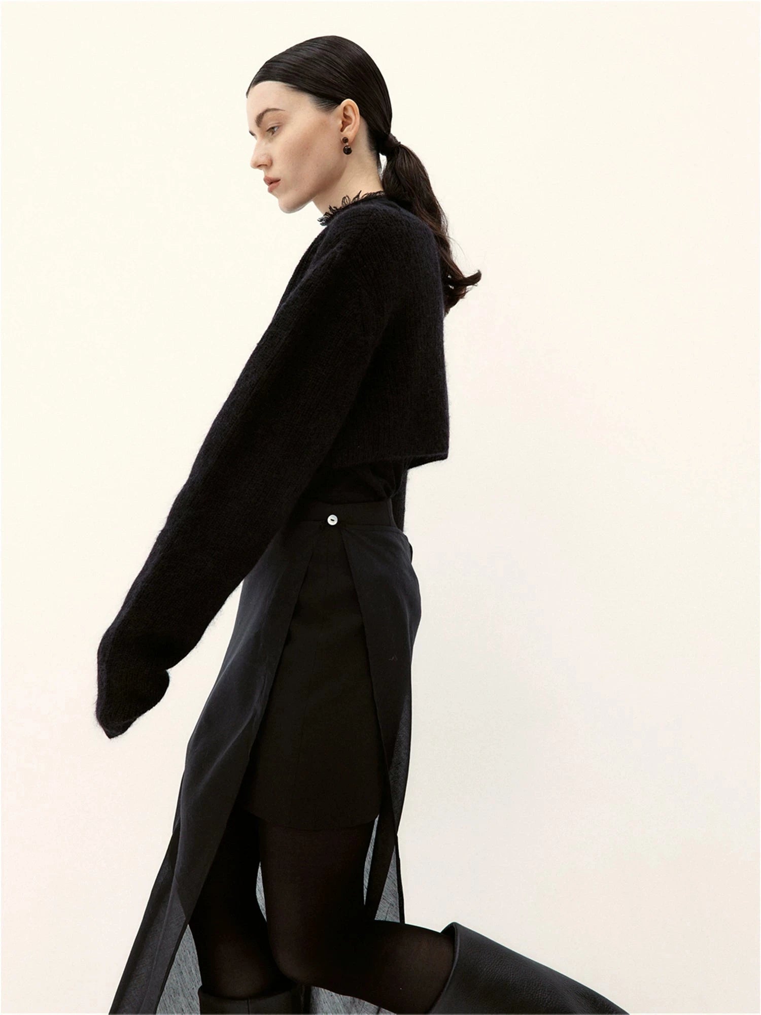 Double-Layered Hazy Maxi Skirt