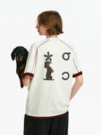 Dachshund Graphic Oversized Cotton T-Shirt