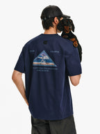 Graphic Print Cotton Crewneck T-Shirt