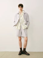 Boxy Single-Breasted Patch Pocket Jacket