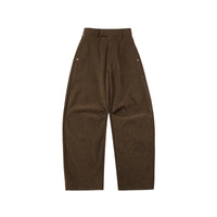 Curved Silhouette Corduroy Trousers