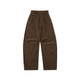 Curved Silhouette Corduroy Trousers
