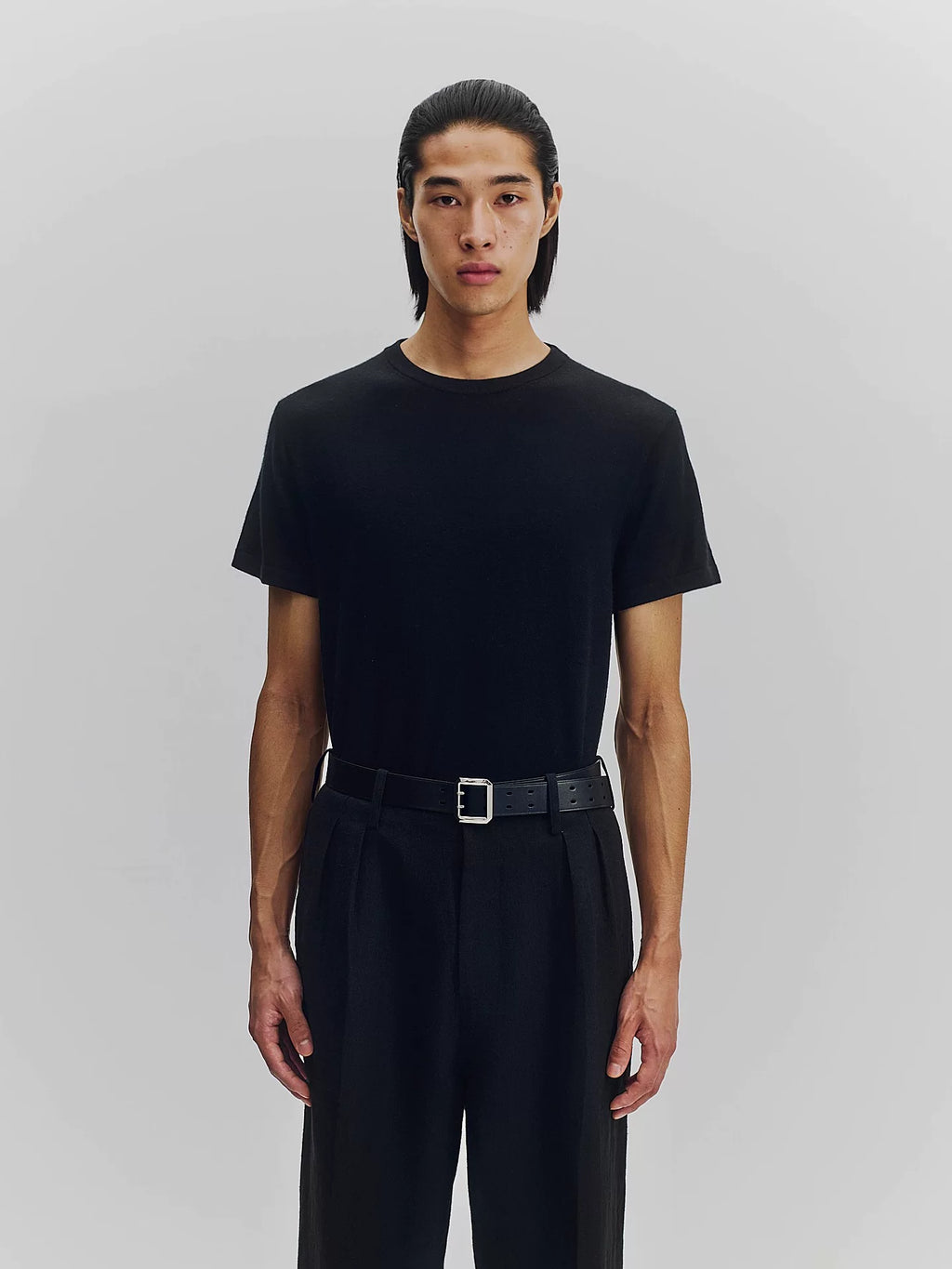 Cashmere Wool Short-Sleeve Knit