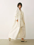 Cotton Hemp Pleated Balloon Trousers