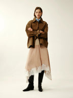 Belted Utility Short Trench Coat