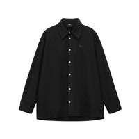Lyocell Cotton Embroidered Button-Down Shirt