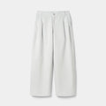 Pleated Wide-Leg Cotton Trousers