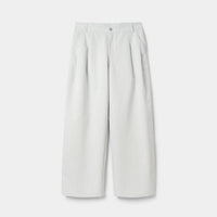 Pleated Wide-Leg Cotton Trousers