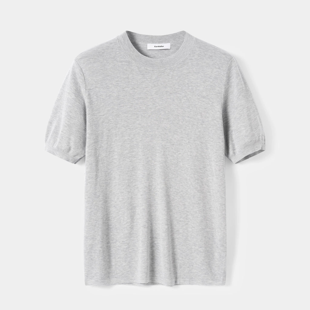Knitted Crewneck Short Sleeve Tee