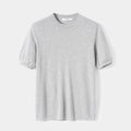 Knitted Crewneck Short Sleeve Tee