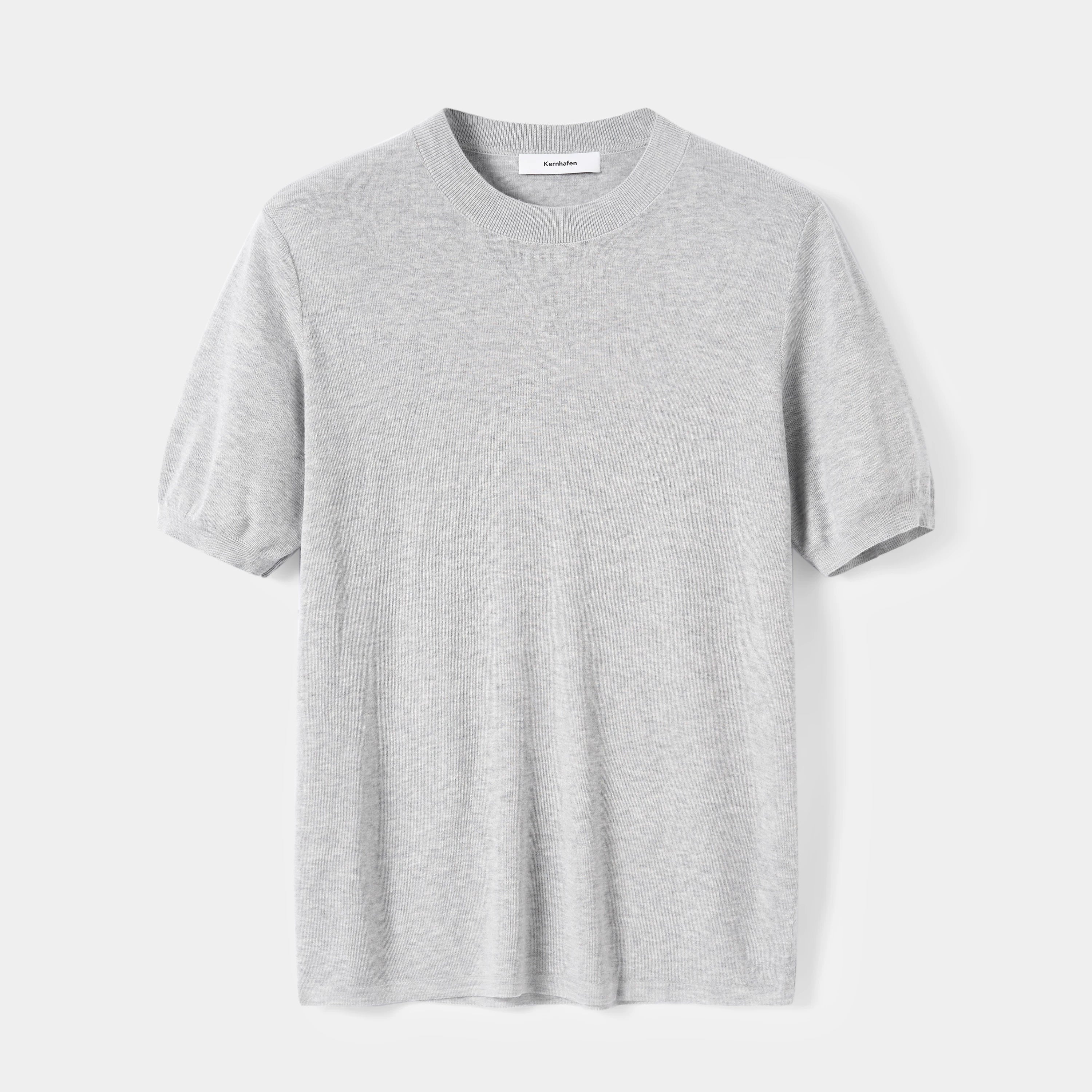 Knitted Crewneck Short Sleeve Tee